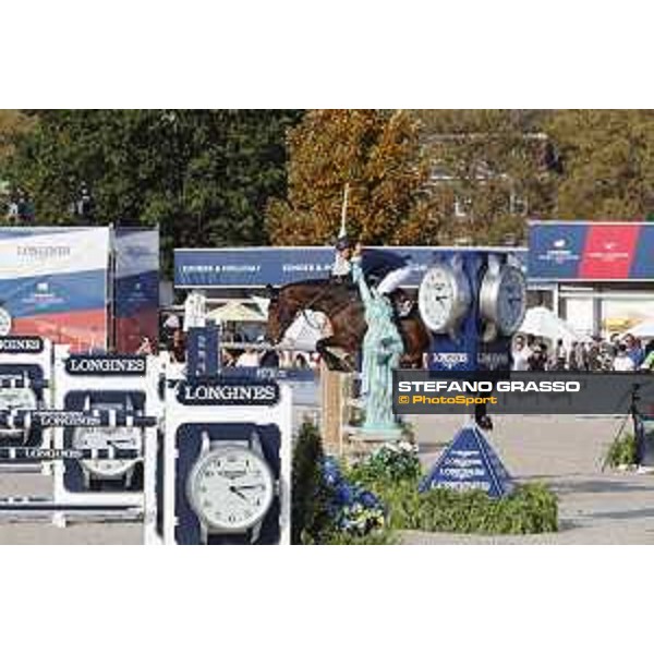 LGCT of New York - Grand Prix - Francois Mathy Jr (BEL) on Uno de la Roque - New York, Governors Island - 28 September 2019 - ph.Stefano Grasso/LGCT