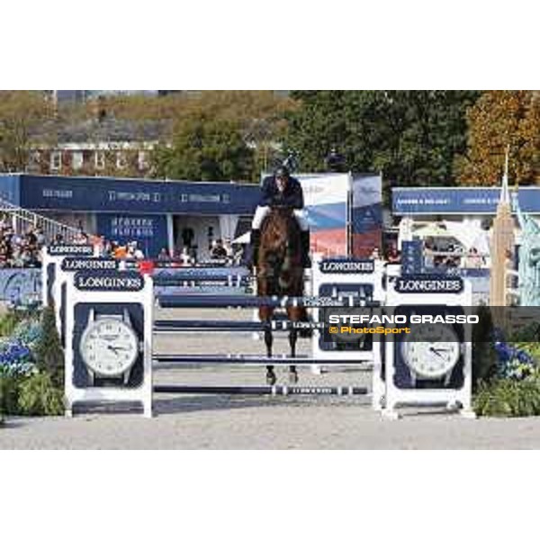 LGCT of New York - Grand Prix - Francois Mathy Jr (BEL) on Uno de la Roque - New York, Governors Island - 28 September 2019 - ph.Stefano Grasso/LGCT