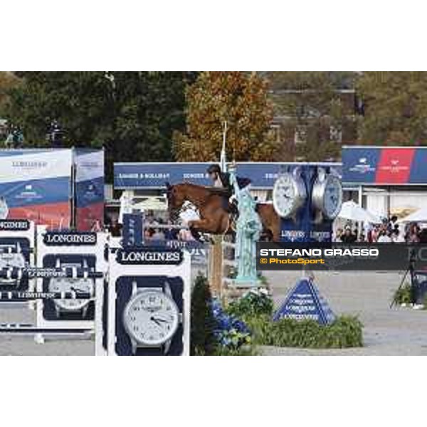 LGCT of New York - Grand Prix - Simon Delestre (FRA) on Filou Carlo Zimequest - New York, Governors Island - 28 September 2019 - ph.Stefano Grasso/LGCT