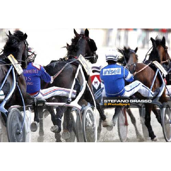 Jos Verbeeck with Light Kronos follows Erik Adielsson with Lord Capar during the Gran Premio d\' Europa Milan, 25th april 2009 ph. Stefano Grasso
