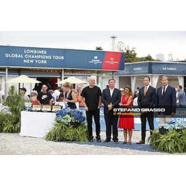 LGCT of New York - Grand Prix - Prize giving ceremony - Andre Agassi, Jan Tops, Jessica Newman, Charles Villoz - New York, Governors Island - 29 September 2019 - ph.Stefano Grasso/LGCT