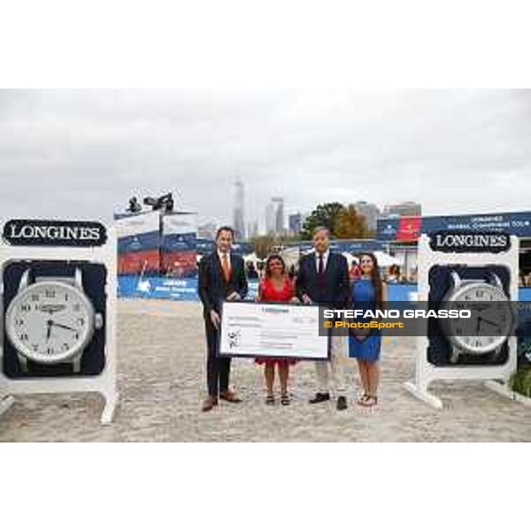 LGCT of New York - Grand Prix - Prize giving ceremony - Jessica Newman, Charles Villoz - New York, Governors Island - 29 September 2019 - ph.Stefano Grasso/LGCT