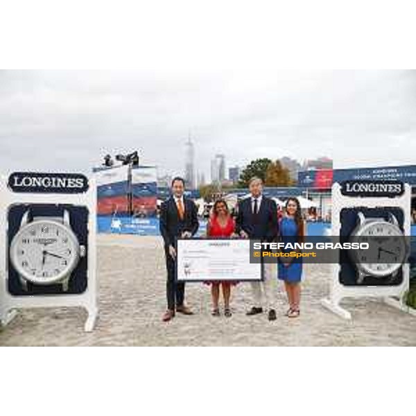 LGCT of New York - Grand Prix - Prize giving ceremony - Jessica Newman, Charles Villoz - New York, Governors Island - 29 September 2019 - ph.Stefano Grasso/LGCT