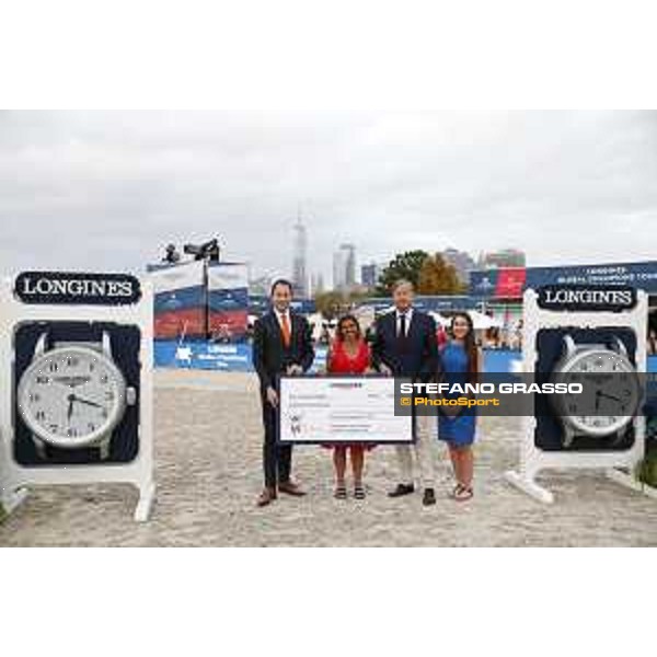 LGCT of New York - Grand Prix - Prize giving ceremony - Jessica Newman, Charles Villoz - New York, Governors Island - 29 September 2019 - ph.Stefano Grasso/LGCT