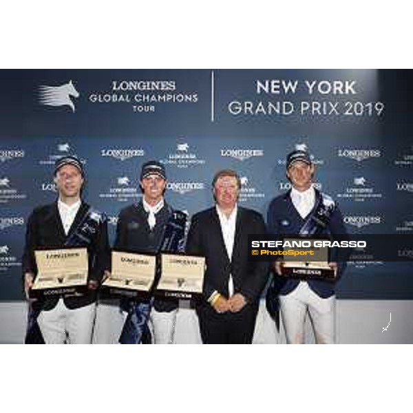 LGCT of New York - Overall standing - Pieter Devos (BEL) , Ben Maher (GBR), Jan Tops, Daniel Deusser (GER) - New York, Governors Island - 29 September 2019 - ph.Stefano Grasso/LGCT