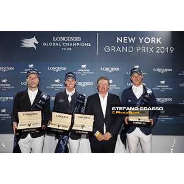 LGCT of New York - Overall standing - Pieter Devos (BEL) , Ben Maher (GBR), Jan Tops, Daniel Deusser (GER) - New York, Governors Island - 29 September 2019 - ph.Stefano Grasso/LGCT