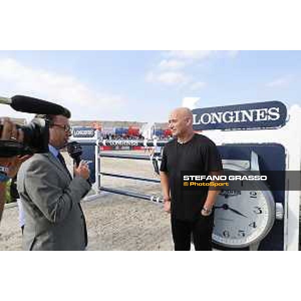 LGCT of NEW YORK - Steven Wilde interview to Andre Agassi, Longines Ambassador NEW YORK, Governors Island - 28 September 2019 - ph.Stefano Grasso/LGCT