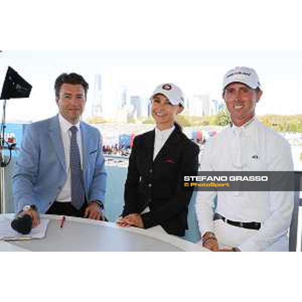 LGCT of NEW YORK - Georgina Bloomberg with Ben Maher interviews by Steven Wilde NEW YORK, Governors Island - 29 September 2019 - ph.Stefano Grasso/LGCT