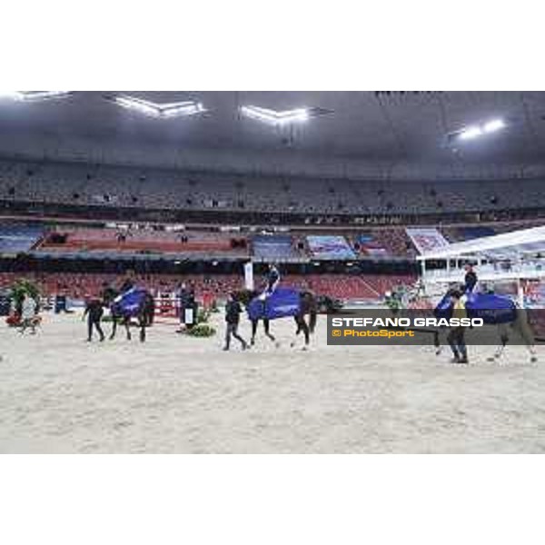 Team International - Vincent Vermeulen,Kenneth Cheng,Patrick Lam winners of Big Tour - Team Competition Beijing, Bird\'s Nest 12th October 2019 Ph.Stefano Grasso/LEBM