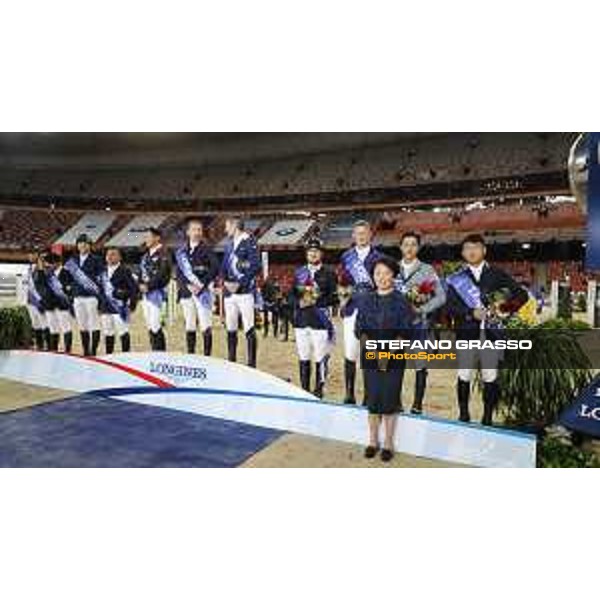 The prize giving ceremony of Big Tour - Team Competition Beijing, Bird\'s Nest 12th October 2019 Ph.Stefano Grasso/LEBM