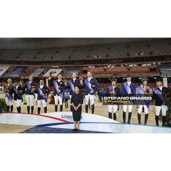 The prize giving ceremony of Big Tour - Team Competition Beijing, Bird\'s Nest 12th October 2019 Ph.Stefano Grasso/LEBM