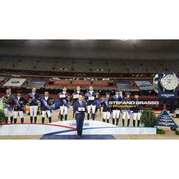 The prize giving ceremony of Big Tour - Team Competition Beijing, Bird\'s Nest 12th October 2019 Ph.Stefano Grasso/LEBM
