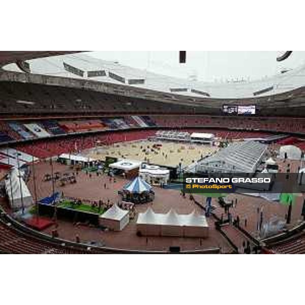 Wide view of the Arenas and Village at the Bird\'s Nest Beijing, Bird\'s Nest 13th October 2019 Ph.Stefano Grasso/LEBM
