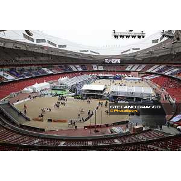 Wide view of the Arenas and Village at the Bird\'s Nest Beijing, Bird\'s Nest 13th October 2019 Ph.Stefano Grasso/LEBM