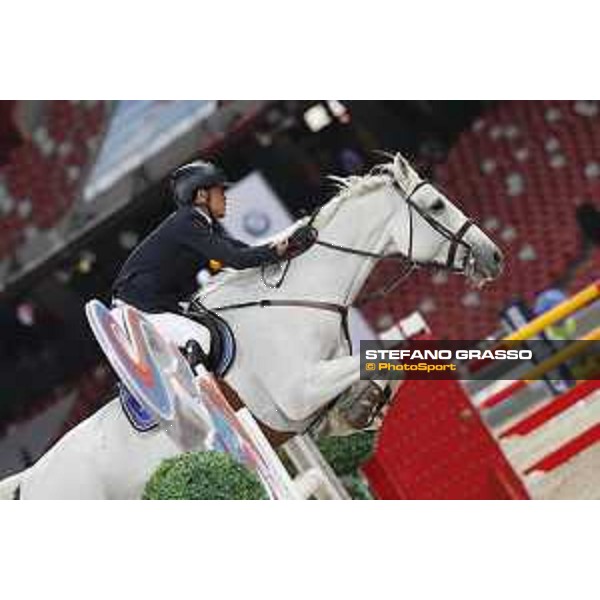 Longines Grand Prix - Bin Zhang on Fetti Cash onBeijing, Bird\'s Nest 13th October 2019 Ph.Stefano Grasso/LEBM