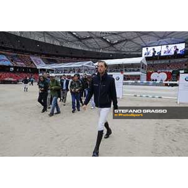 Martin Fuchs walking the course with SAP group Beijing, Bird\'s Nest 13th October 2019 Ph.Stefano Grasso/LEBM