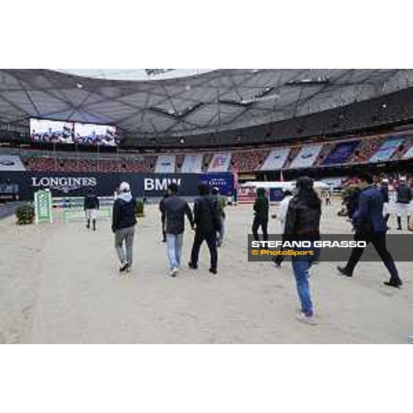 Martin Fuchs walking the course with SAP group Beijing, Bird\'s Nest 13th October 2019 Ph.Stefano Grasso/LEBM