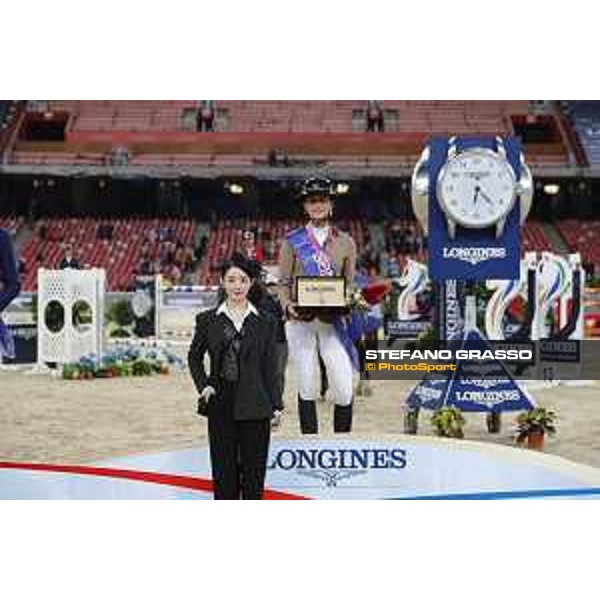 Longines Grand Prix - The Podium of Longines Grand Prix - Penelope Leprevost,Daniel Deusser,Bin Zhang Beijing, Bird\'s Nest 13th October 2019 Ph.Stefano Grasso/LEBM