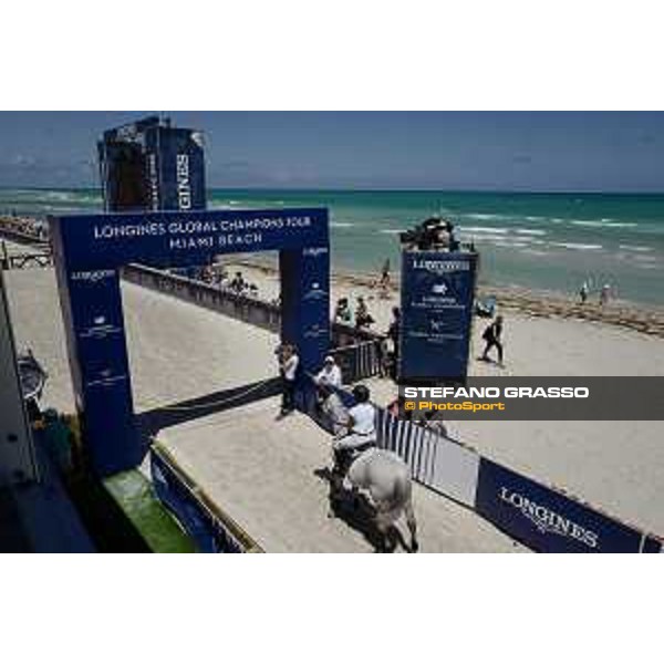 LGCT of Miami Beach - View of warm up arena, public, view of vip lounge - Miami Beach, South Beach - 18 April 2019 - ph.Stefano Grasso/LGCT