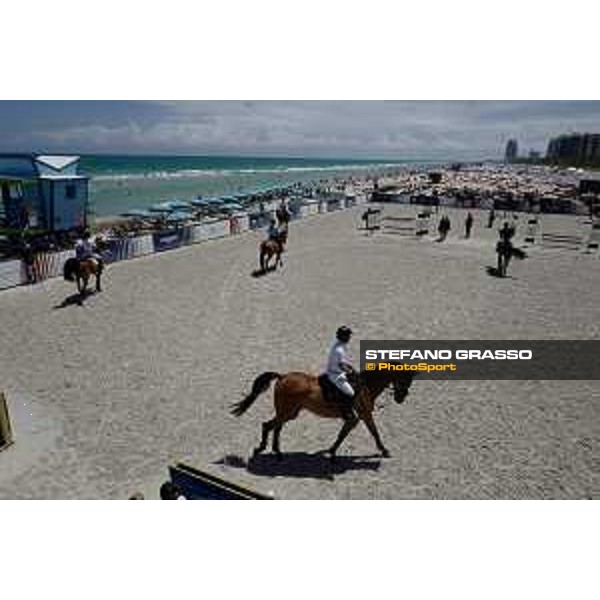 LGCT of Miami Beach - View of warm up arena, public, view of vip lounge - Miami Beach, South Beach - 18 April 2019 - ph.Stefano Grasso/LGCT