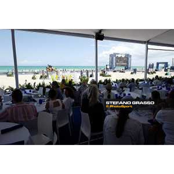 LGCT of Miami Beach - View of warm up arena, public, view of vip lounge - Miami Beach, South Beach - 18 April 2019 - ph.Stefano Grasso/LGCT