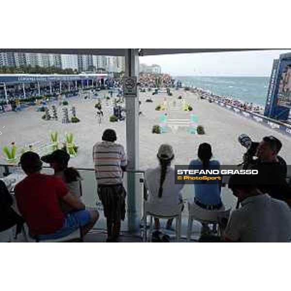 LGCT of Miami Beach - View of warm up arena, public, view of vip lounge - Miami Beach, South Beach - 19 April 2019 - ph.Stefano Grasso/LGCT