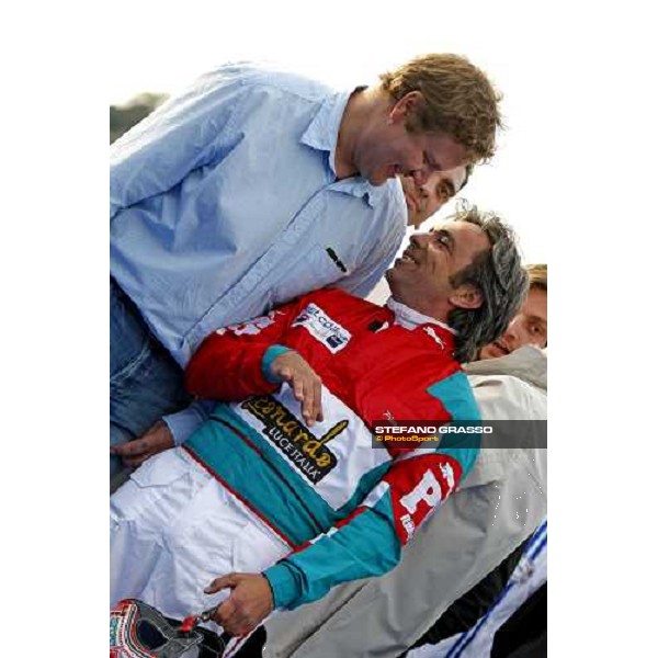 Pietro Gubellini with trainer HArry Rantanen after winning the 60¡ Gran Premio Lotteria - Trofeo Snai Napoli, 3rd may 2009 ph. Stefano Grasso