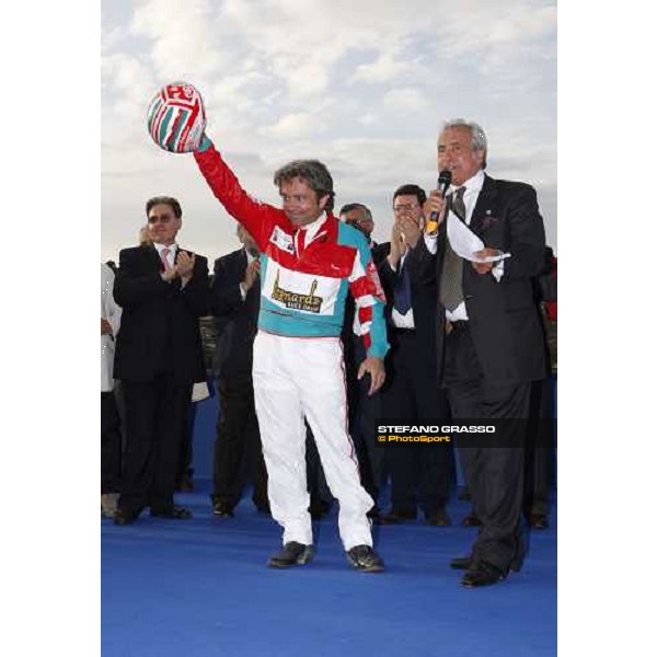 Salvio Cervone presents Pietro Gubellini after winning the 60¡ Gran Premio Lotteria - Trofeo Snai Napoli, 3rd may 2009 ph. Stefano Grasso
