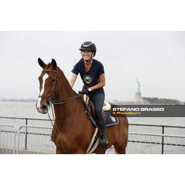 LGCT of NEW YORK - Jessica Springsteen - Statue of Liberty - Manhattan skyline NEW YORK, Governors Island - 26 September 2019 - ph.Stefano Grasso/LGCT
