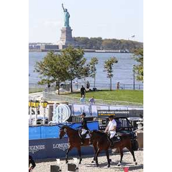 LGCT of NEW YORK - Scott Brash and Georgina Bloomberg - Statue of Liberty NEW YORK, Governors Island - 29 September 2019 - ph.Stefano Grasso/LGCT