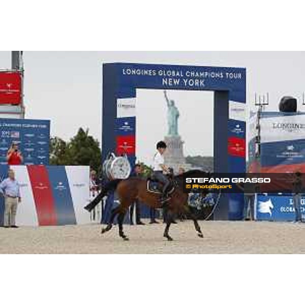 LGCT of NEW YORK - warm up and the Statue of Liberty NEW YORK, Governors Island - 26 September 2019 - ph.Stefano Grasso/LGCT