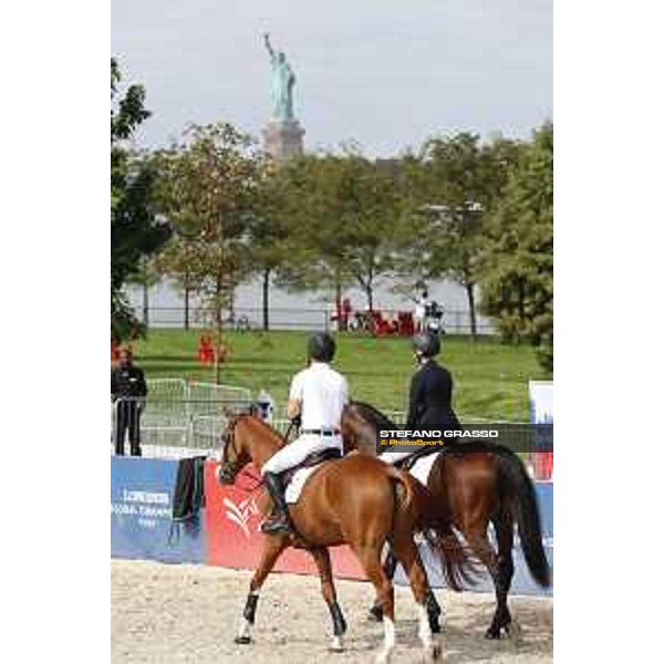 LGCT of NEW YORK - warm up and the Statue of Liberty NEW YORK, Governors Island - 28 September 2019 - ph.Stefano Grasso/LGCT