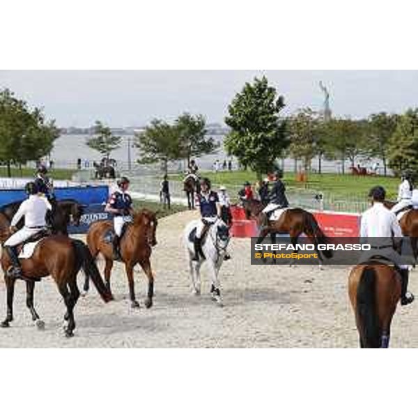 LGCT of NEW YORK - warm up and the Statue of Liberty NEW YORK, Governors Island - 28 September 2019 - ph.Stefano Grasso/LGCT