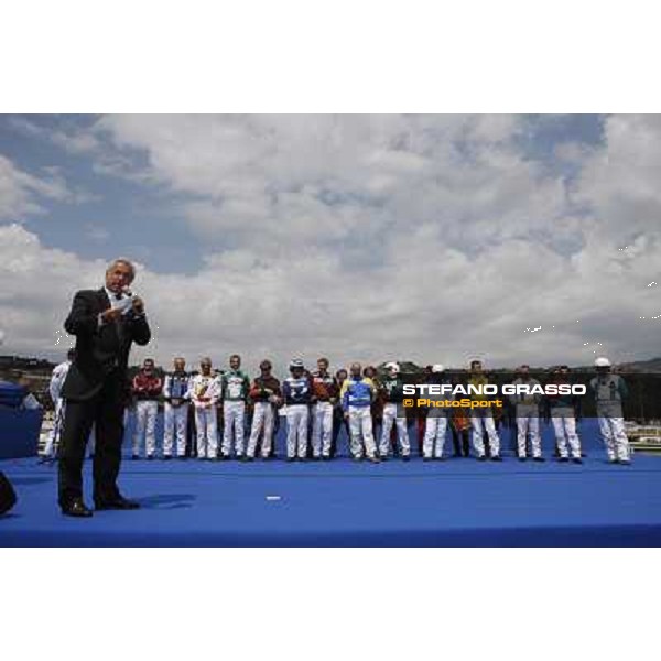 Salvio Cervone presents the drivers of 60¡ Gran Premio Lotteria - Trofeo Snai Napoli, 3rd may 2009 ph. Stefano Grasso