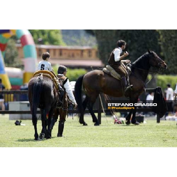The Maremmani horses at Capannelle racetrack Rome, 1st may 2009 ph. Stefano Grasso