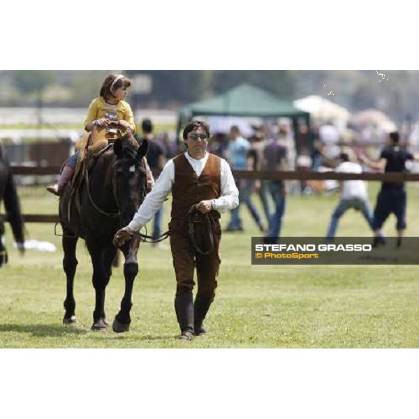 The Maremmani horses at Capannelle racetrack Rome, 1st may 2009 ph. Stefano Grasso