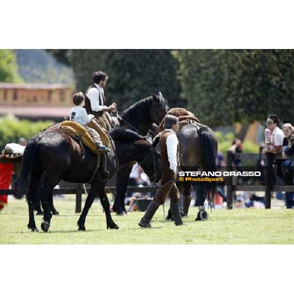 The Maremmani horses at Capannelle racetrack Rome, 1st may 2009 ph. Stefano Grasso
