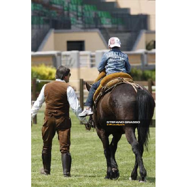 The Maremmani horses at Capannelle racetrack Rome, 1st may 2009 ph. Stefano Grasso
