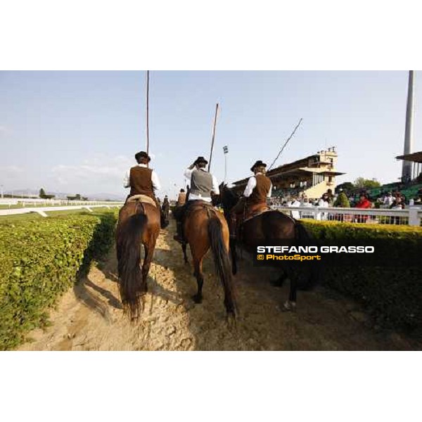 The Maremmani horses parading at Capannelle racetrack Rome, 1st may 2009 ph. Stefano Grasso