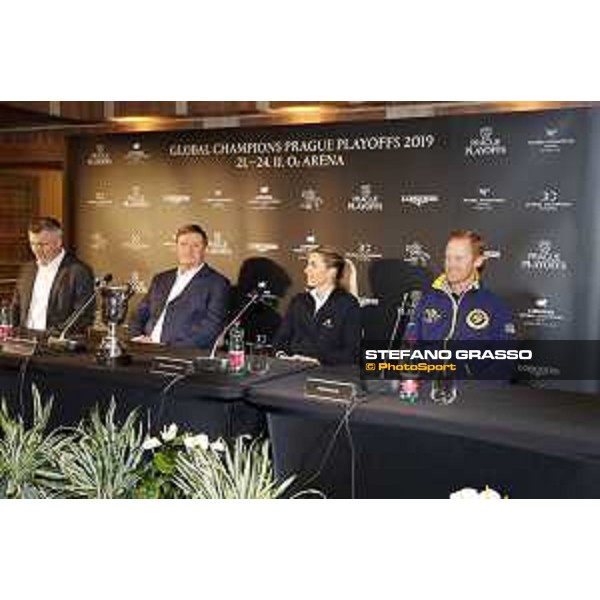 LGCT of Prague - Press conference at 02 Arena - Jan Andrlík,Jan Tops,Edwina Tops-Alexander,Niels Bruynsells Prague, O2 Arena - 20 November 2019 - ph.Stefano Grasso/LGCT