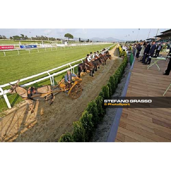 The Butteri with Maremmani horse at Capannelle racetrack Rome, 1st may 2009 ph. Stefano Grasso