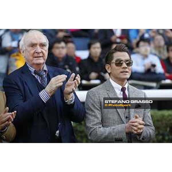 LHKIR 2019 - Parade ring - Aaron Kwok, Walter von Kanel - Hong Kong, Sha Tin Racecourse - 8 December 2019 - ph.Stefano Grasso/Longines