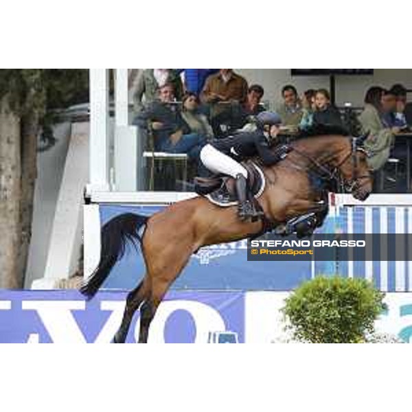 LGCT of Madrid - Grand Prix - Emily Moffitt (GBR) on Winning Good - Madrid, - 18 May 2019 - ph.Stefano Grasso/LGCT