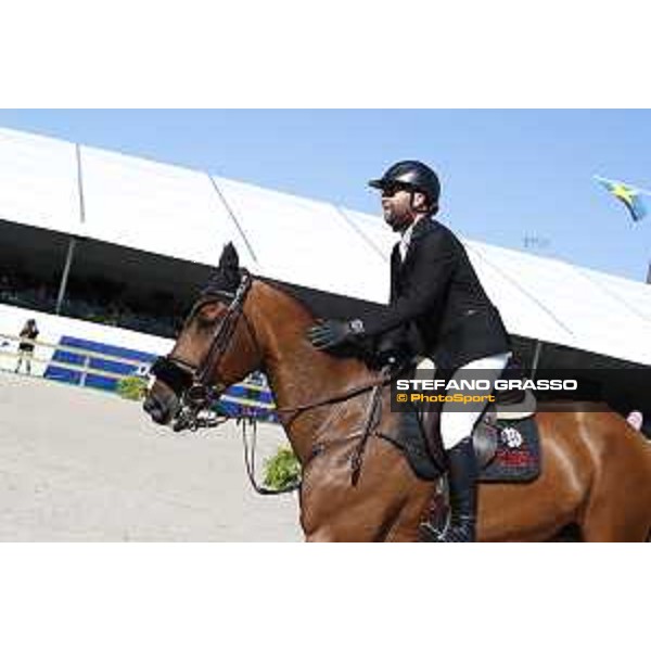 LGCT of Stockholm - Class 5 - Jacob Hellstrom (SWE) on Jus D\'Orange van\'T Bisthof - Stockholm, Olympic Stadium - 15 June 2019 - ph.Stefano Grasso/LGCT
