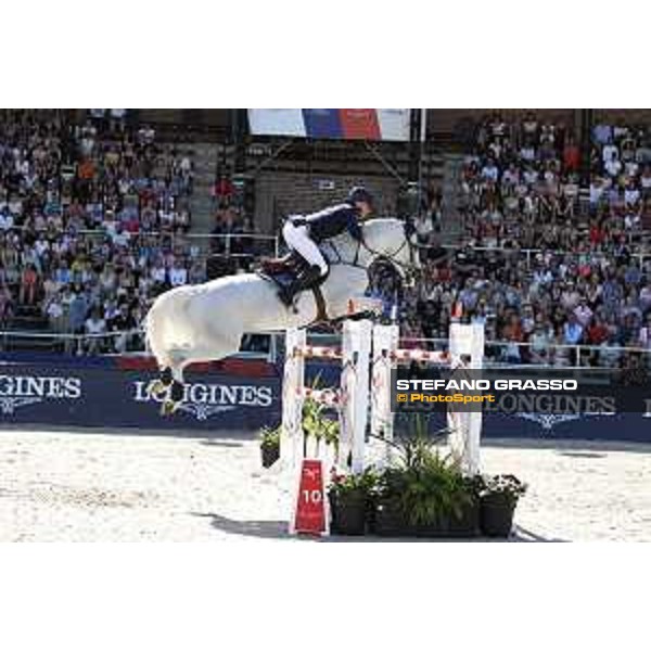 LGCT of Stockholm - Class 5 - Denis Lynch (IRL) on Hector van d\'Abdijhoeve - Stockholm, Olympic Stadium - 15 June 2019 - ph.Stefano Grasso/LGCT