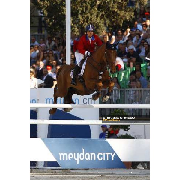 Ashlee Bond jumps on Cadett 7 and goes to win the Meydan Fei Nations Cup Rome, 29th may 2009 ph. Stefano Grasso