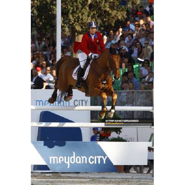 Ashlee Bond jumps on Cadett 7 and goes to win the Meydan Fei Nations Cup Rome, 29th may 2009 ph. Stefano Grasso