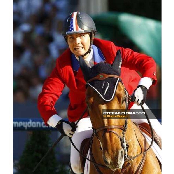 a close up for Ashlee Bond and Cadett 7 winners of the Meydan Fei Nations Cup Rome, 29th may 2009 ph. Stefano Grasso