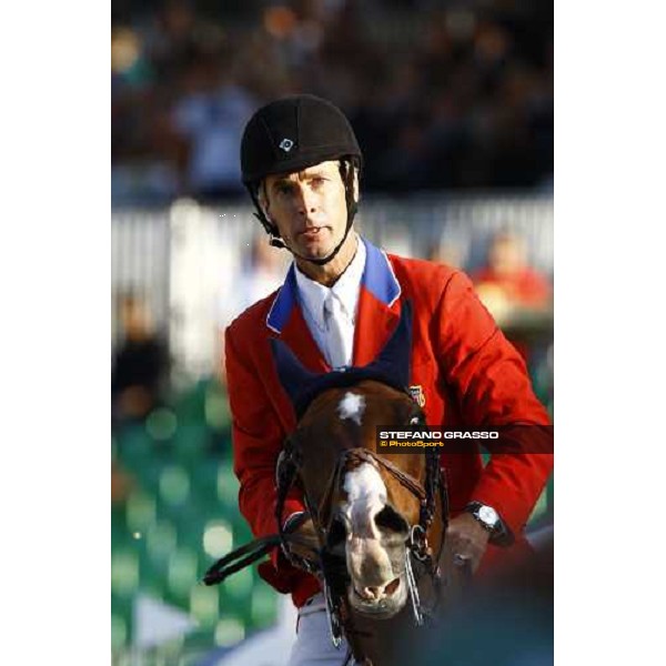 Richard Spooner on Cristallo after winning the Meydan Fei Nations Cup Rome, 29th may 2009 ph. Stefano Grasso