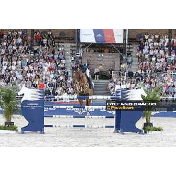 LGCT of Stockholm - Grand Prix - Jacob Hellstrom (SWE) on Jus D\'Orange van\'T Bisthof - Stockholm, Olympic Stadium - 15 June 2019 - ph.Stefano Grasso/LGCT